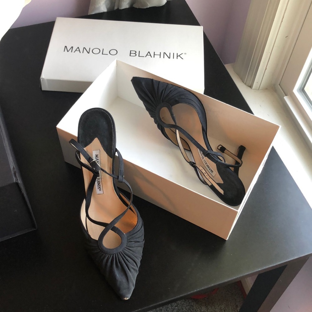 Manolo Blahnik Black Stilettos